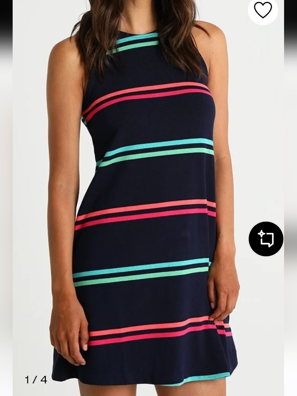 GAP Size Small Navy Stripe Sleeveless Shift Dress